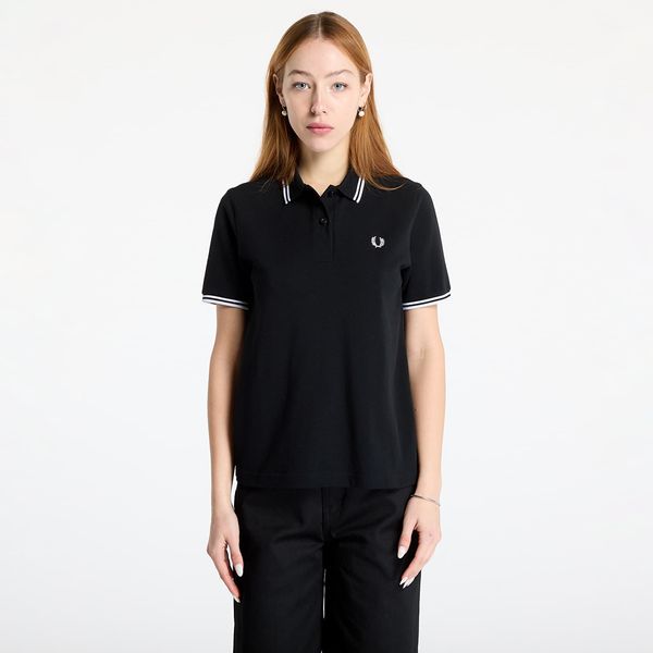 FRED PERRY Тениска FRED PERRY Twin Tipped Polo Shirt Black 42