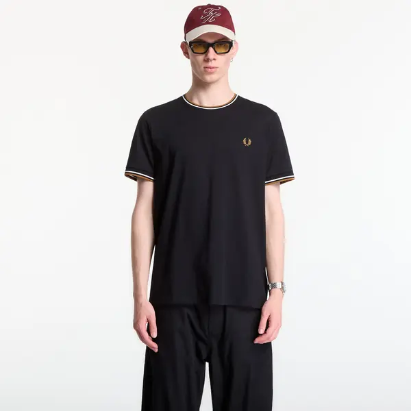 FRED PERRY Тениска Fred Perry Twin Tipped T-Shirt Black S