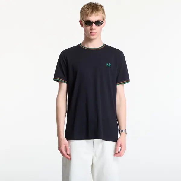 FRED PERRY Тениска Fred Perry Twin Tipped T-Shirt Navy XL