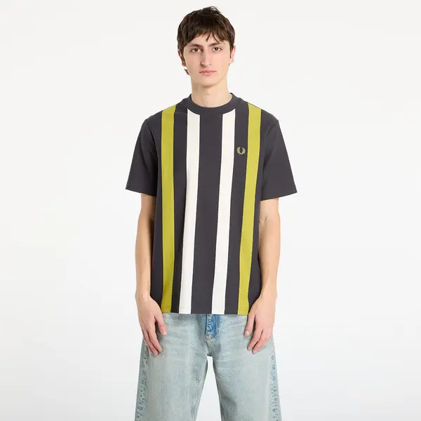 FRED PERRY Тениска FRED PERRY Vertical Stripe T-Shirt Anchor Grey S