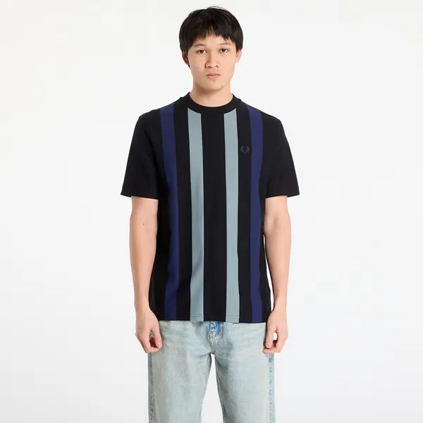 FRED PERRY Тениска FRED PERRY Vertical Stripe T-Shirt Black S