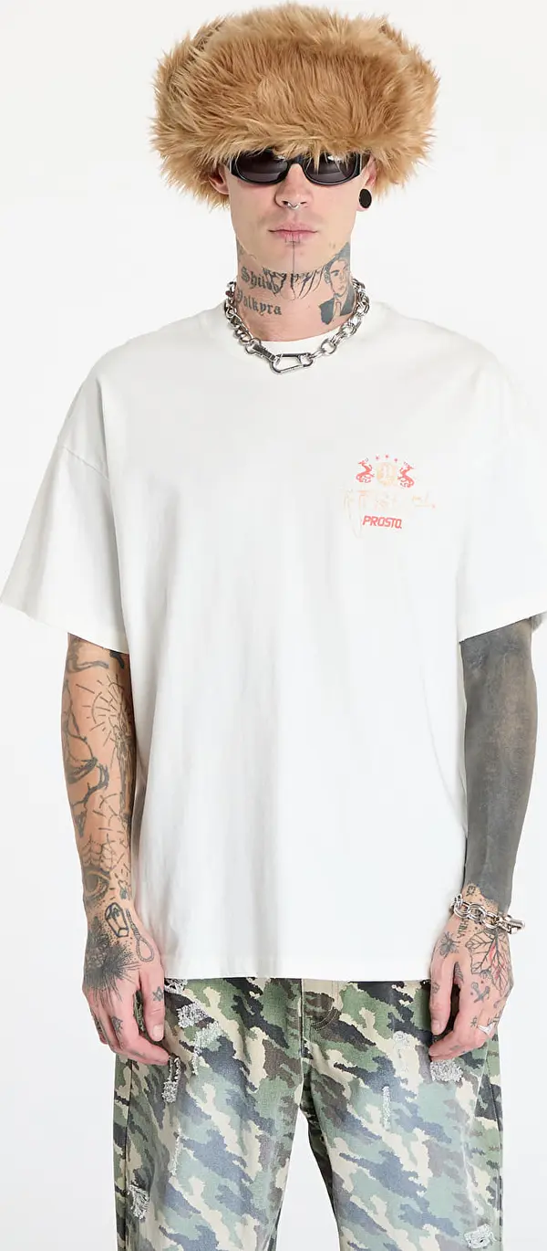 FTSHP Тениска FTSHP x PROSTO T-Shirt UNISEX Off - White Crest L