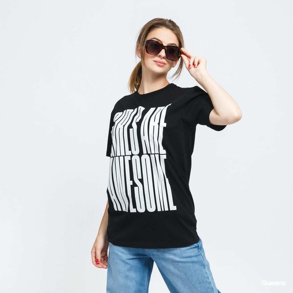 Girls Are Awesome Тениска Girls Are Awesome Stand Tall Tee ÄŤernĂ© XS