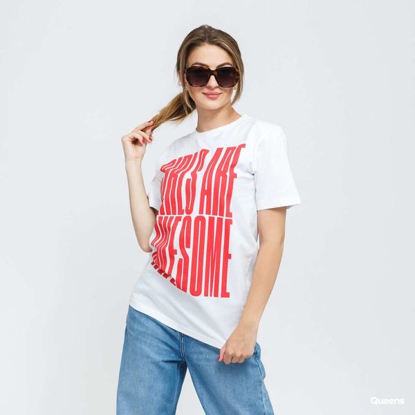 Girls Are Awesome Тениска Girls Are Awesome Stand Tall Tee White XS