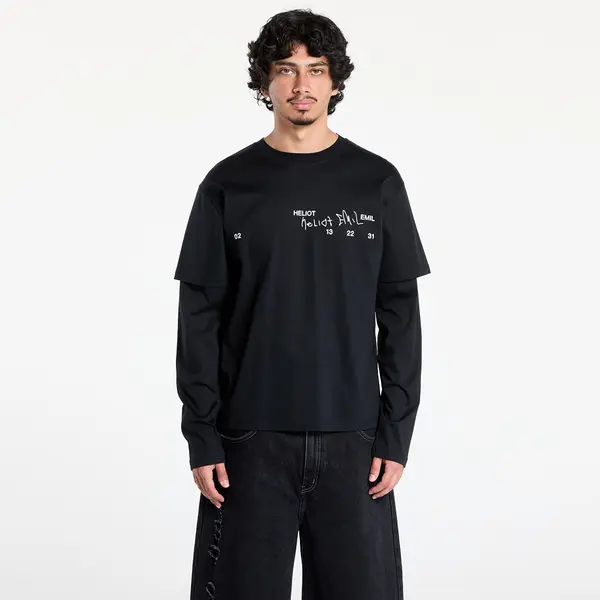 HELIOT EMIL Тениска HELIOT EMIL Fulgens Longsleeve Black M