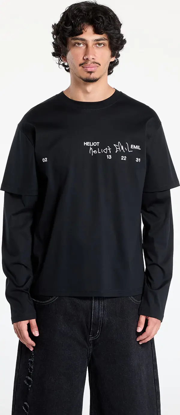 HELIOT EMIL Тениска HELIOT EMIL Fulgens Longsleeve Black XL