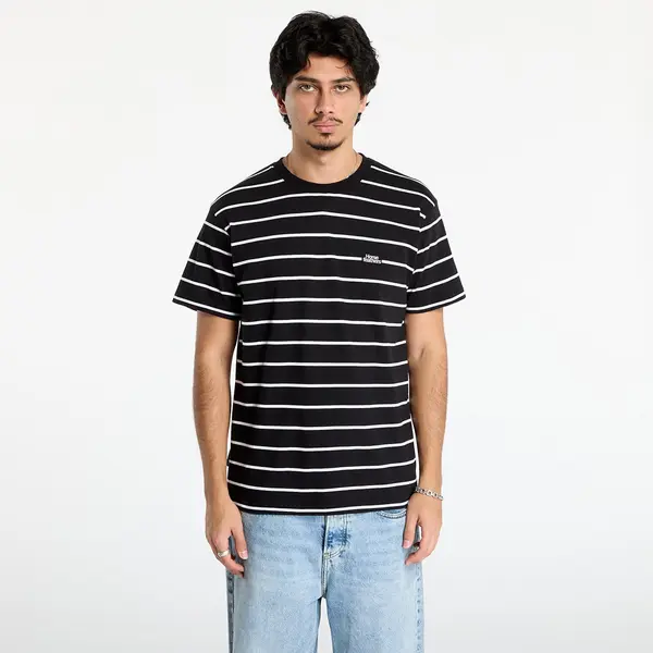 Horsefeathers Тениска Horsefeathers Agent T-Shirt Black Stripes S