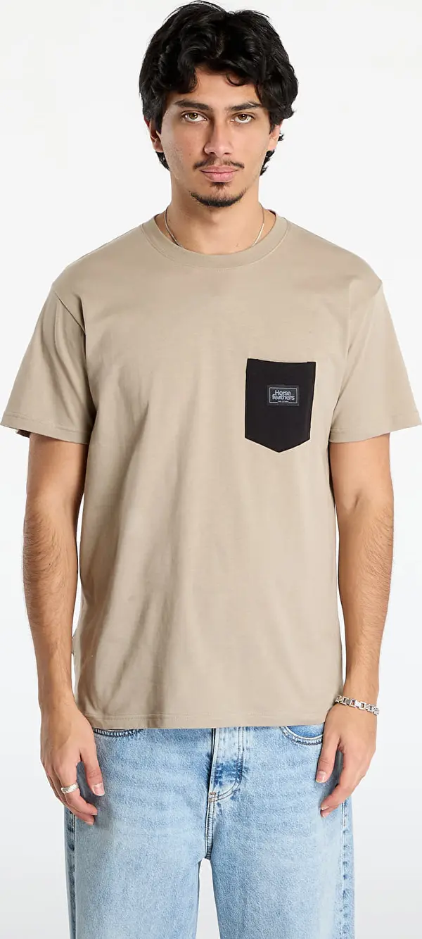 Horsefeathers Тениска Horsefeathers Alpha T-Shirt Taupe S