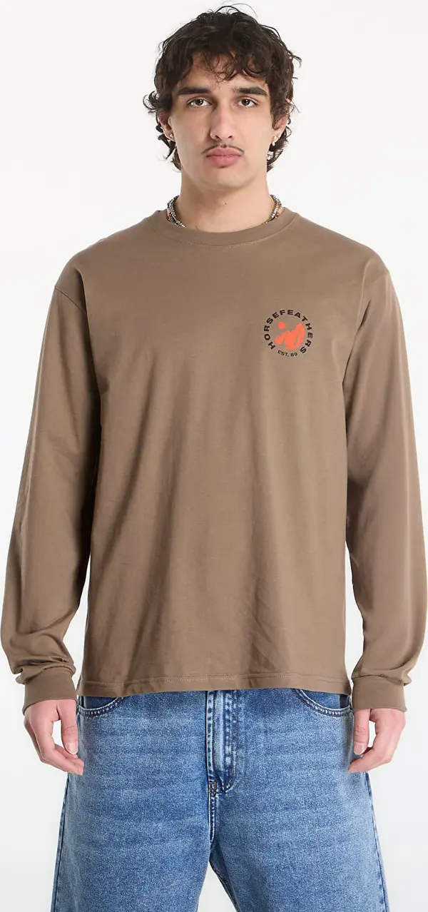 Horsefeathers Тениска Horsefeathers Altitude Ls T-Shirt Fossil M