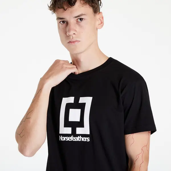 Horsefeathers Тениска Horsefeathers Base T-Shirt Black M