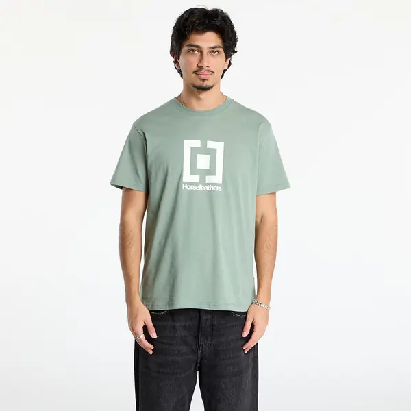 Horsefeathers Тениска Horsefeathers Base T-Shirt Iceberg Green S