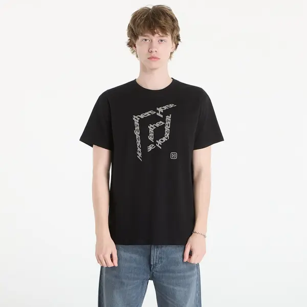Horsefeathers Тениска Horsefeathers Cube T-Shirt Black XXL
