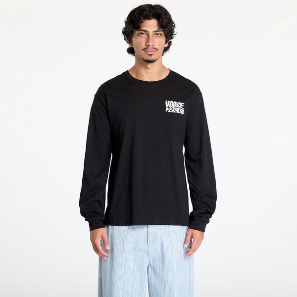 Horsefeathers Тениска Horsefeathers Distort Long Sleeve T-Shirt Black M