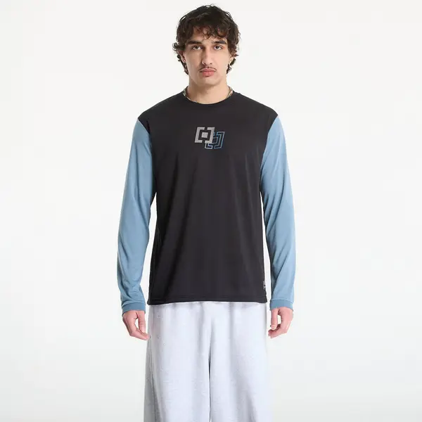 Horsefeathers Тениска Horsefeathers Fury Ls Bike Jersey Black/ Citadel L