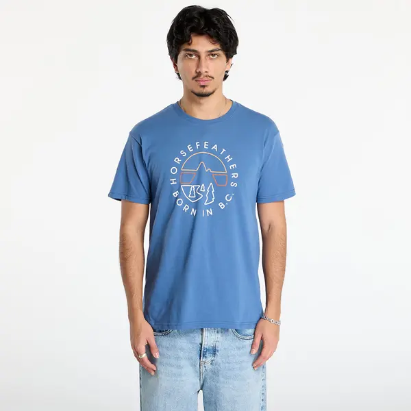 Horsefeathers Тениска Horsefeathers Line Circle T-Shirt Moonlight Blue S