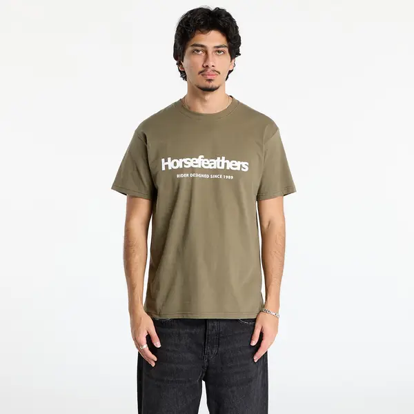 Horsefeathers Тениска Horsefeathers Quarter T-Shirt Burnt Olive M