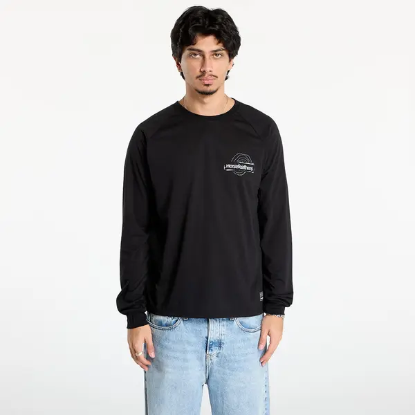 Horsefeathers Тениска Horsefeathers Shank Ls T-Shirt Black XXL