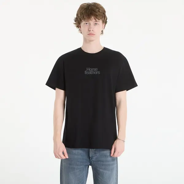 Horsefeathers Тениска Horsefeathers Strict T-Shirt Black L