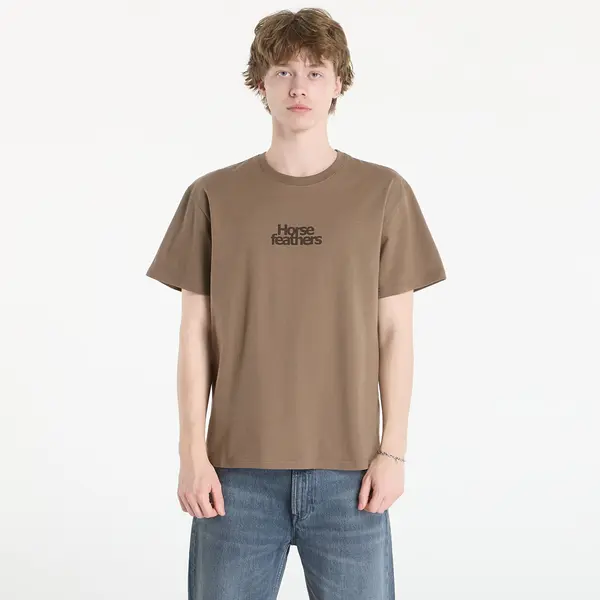 Horsefeathers Тениска Horsefeathers Strict T-Shirt Fossil S