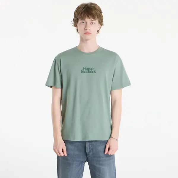 Horsefeathers Тениска Horsefeathers Strict T-Shirt Iceberg Green L