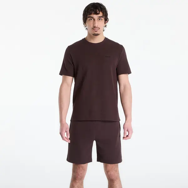 Hugo Boss Тениска Hugo Boss Pyjama T-Shirt With Embroidered Logo Dark Brown M