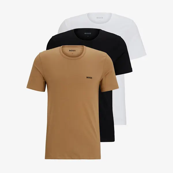Hugo Boss Тениска Hugo Boss T-Shirt 3-Pack Classic Beige/ Black/ White M