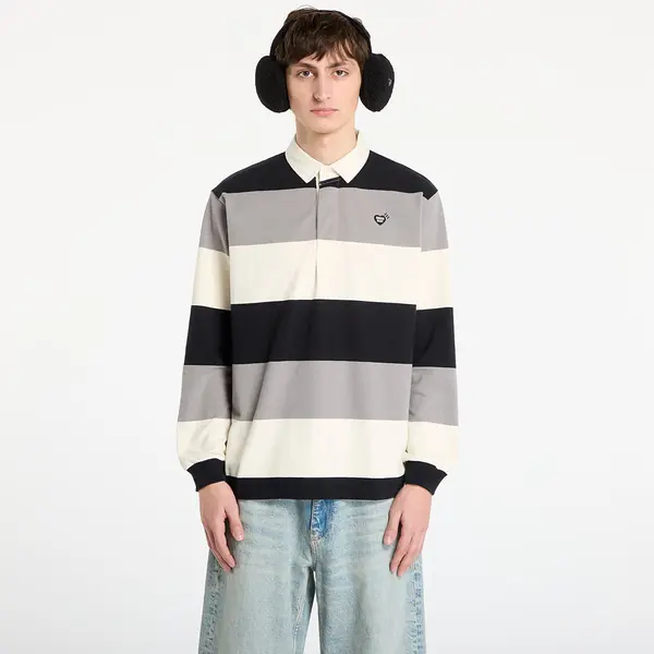 HUMAN MADE Тениска HUMAN MADE Rugby Shirt UNISEX Black XL