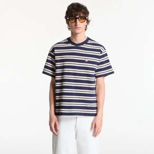 HUMAN MADE Тениска HUMAN MADE Striped T-Shirt UNISEX Navy XL