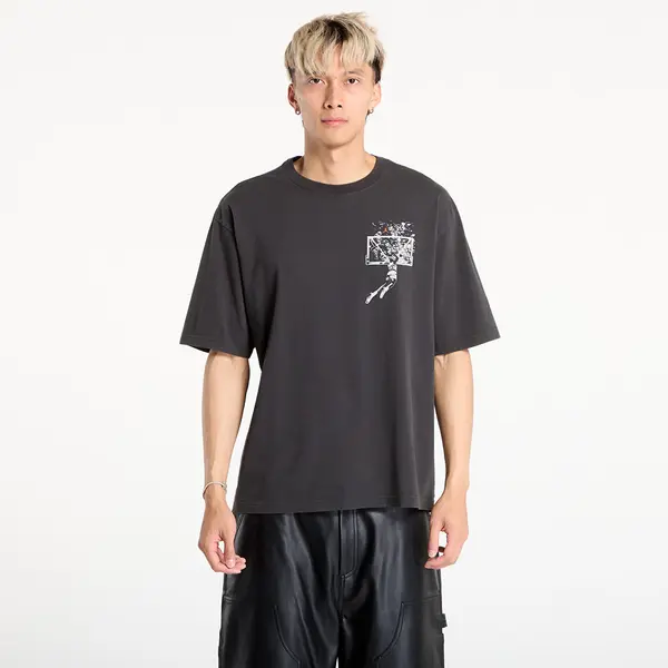 Jordan Тениска Jordan Brooklyn Men's Oversized Graphic T-Shirt Off Noir/ Sail M