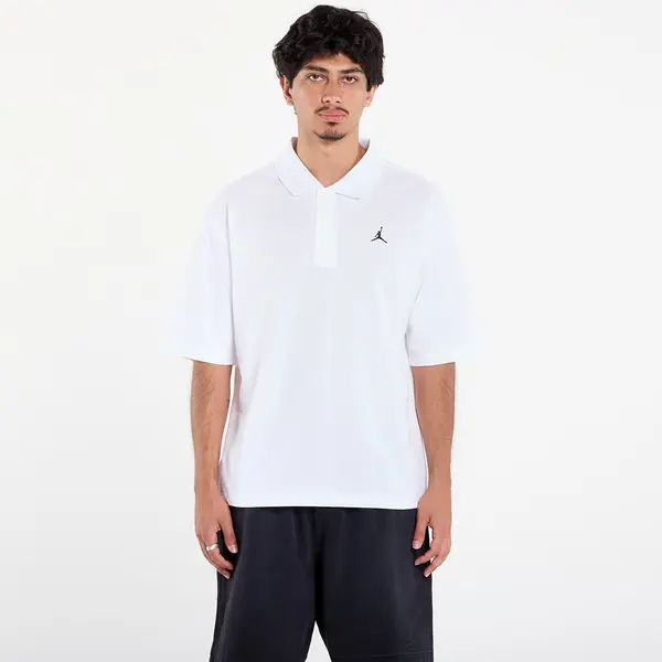 Jordan Тениска Jordan Brooklyn Men's Polo White/ Black M