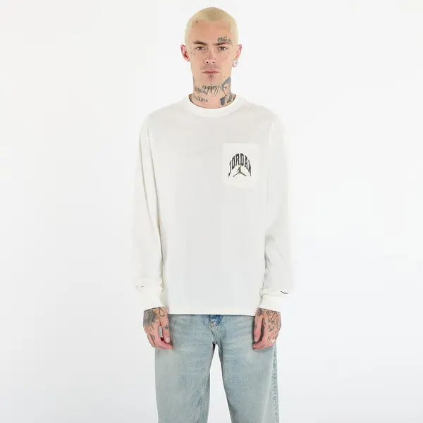 Jordan Тениска Jordan Brooklyn Men's Realtree Long-Sleeve Pocket Crew Neck Sail/ Black XL