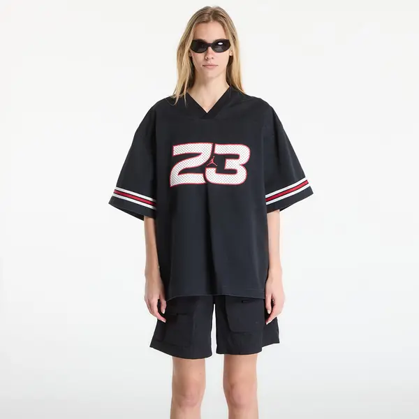 Jordan Тениска Jordan Flight Women's Woven Jersey Top Black M