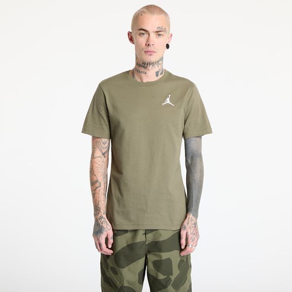 Jordan Тениска Jordan Jumpman Men's Short-Sleeve T-Shirt Medium Olive/ White S