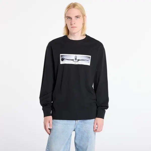 Jordan Тениска Jordan M Brand Photo LS Crew Black/ White M