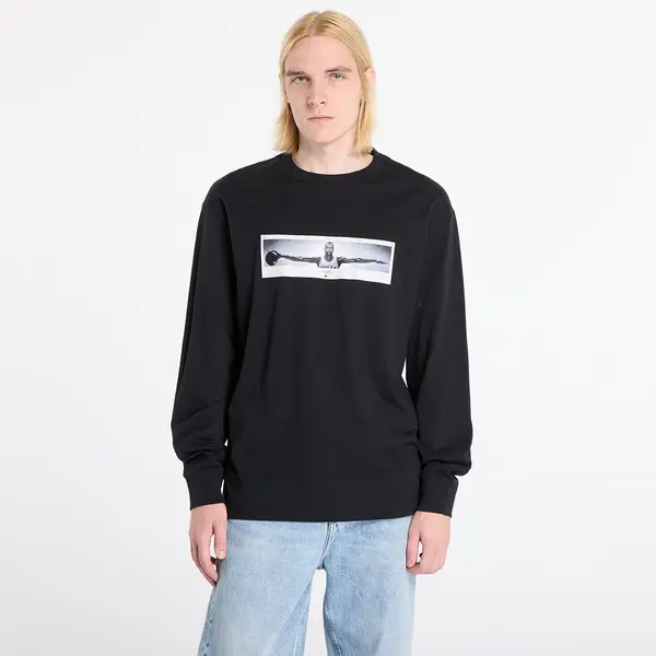 Jordan Тениска Jordan M Brand Photo LS Crew Black/ White S