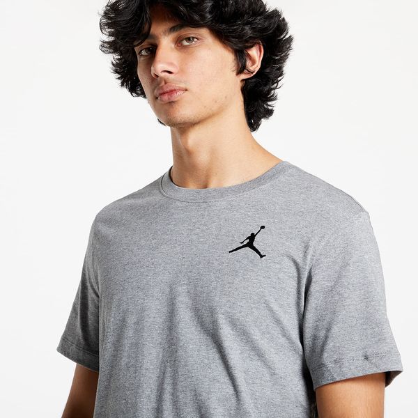 Jordan Тениска Jordan M J Jumpman Emb Ss Crew Carbon Heather/Black S