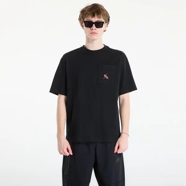 Jordan Тениска Jordan Men's T-Shirt Black/ Gym Red L