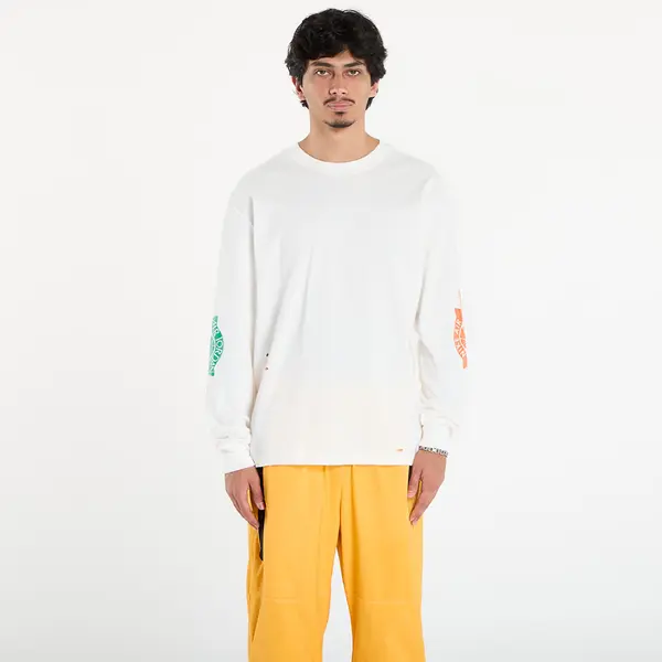 Jordan Тениска Jordan Rare Air Men's Long-Sleeve T-Shirt Sail/ Brilliant Ornge M