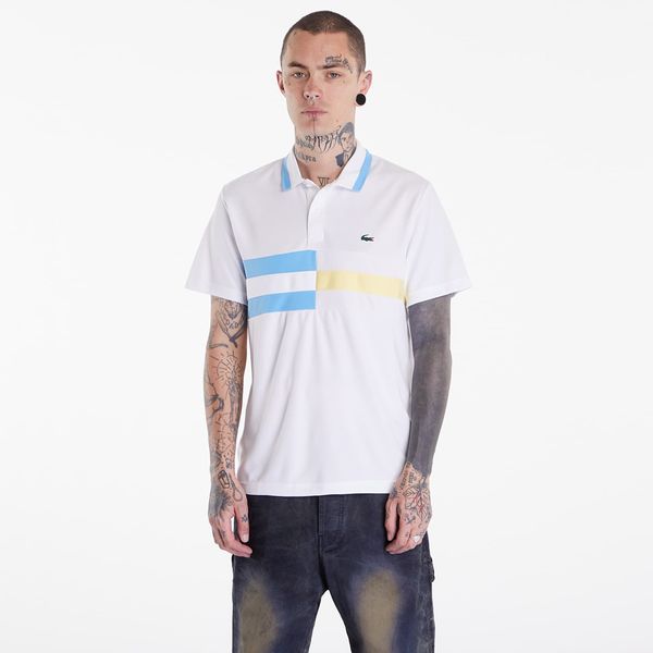 LACOSTE Тениска LACOSTE Men's S/S Polo White/ Bonnie/ Yellow M
