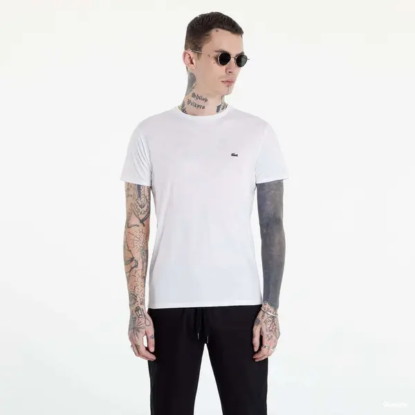 LACOSTE Тениска LACOSTE Pima Tee White L