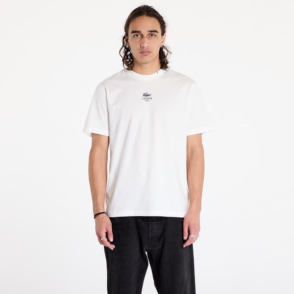 LACOSTE Тениска LACOSTE Signature Print Cotton T-shirt Flour L