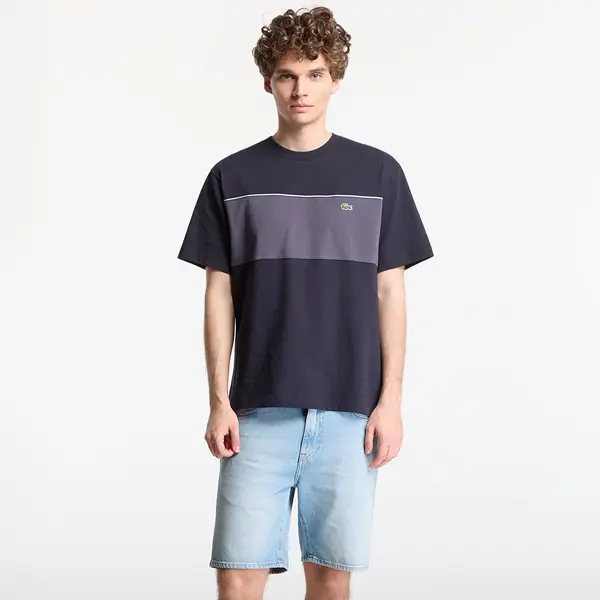 LACOSTE Тениска LACOSTE Tee-Shirt Blackbird/ Graphite 6