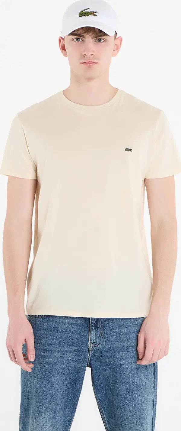 LACOSTE Тениска LACOSTE Tee-Shirt Naturel Clair 4