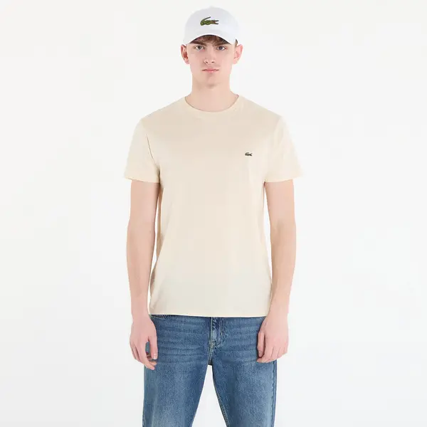 LACOSTE Тениска LACOSTE Tee-Shirt Naturel Clair 5