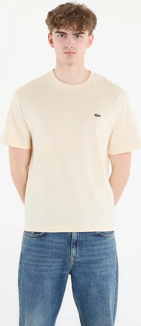 LACOSTE Тениска LACOSTE Tee-Shirt Naturel Clair 7