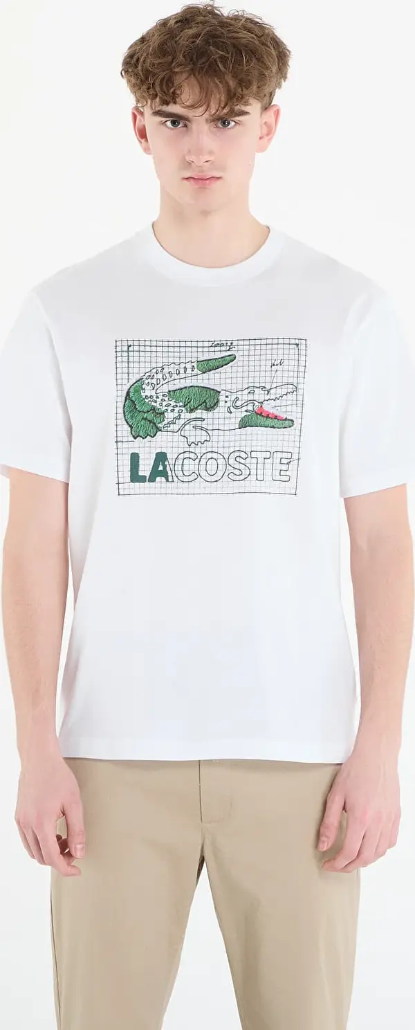 LACOSTE Тениска LACOSTE Tee-Shirt White 5