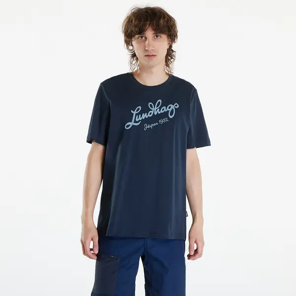 Lundhags Тениска Lundhags Järpen Logo T-Shirt M Deep Blue M