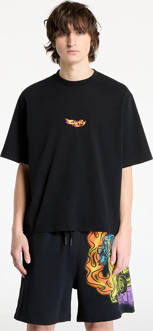 Marcelo Burlon Тениска Marcelo Burlon County Flame Boxy T-Shirt Black/ Red XS