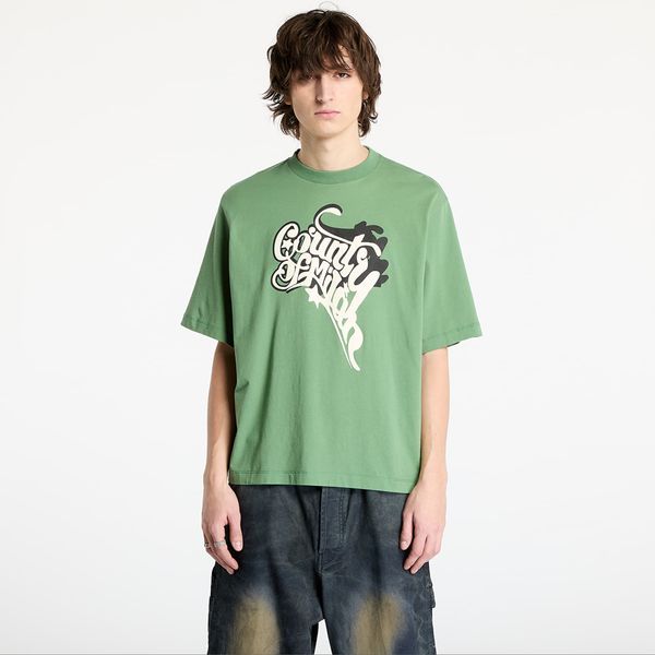 Marcelo Burlon Тениска Marcelo Burlon County Melted Boxy T-Shirt Deep Green/ Ecru Brown L
