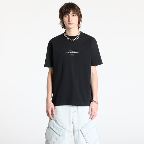 Marcelo Burlon Тениска Marcelo Burlon Goodbye Quote Basic T-Shirt Black/ White S